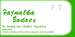 hajnalka bodocs business card